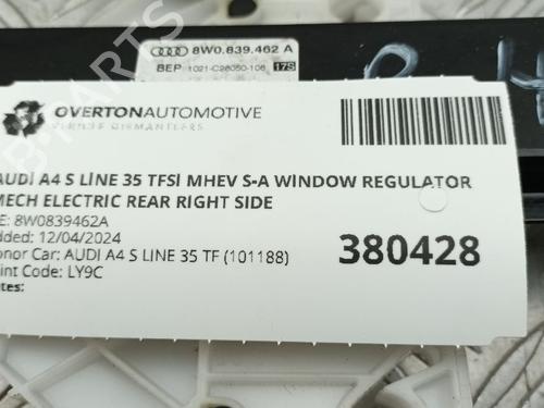 Rear right window mechanism AUDI A4 B9 (8W2, 8WC) 1.4 TFSI | BP29659404C25 