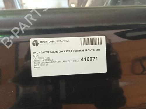 Right front door HYUNDAI TERRACAN (HP) 2.9 CRDi 4WD | BP29664144C3