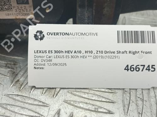 Right front driveshaft LEXUS ES (_Z10_, _A10_, _H10_) 300h (AXZH10, AXZH11) | BP29685182M39 
