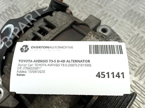 Alternator TOYOTA AVENSIS Estate (_T25_) 2.0 D-4D (ADT250_, ADT250R) | BP29677257M7 