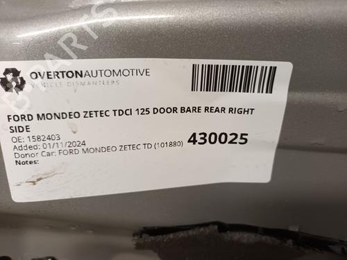 Right rear door FORD MONDEO IV Turnier (BA7) 1.8 TDCi | BP29667934C5 