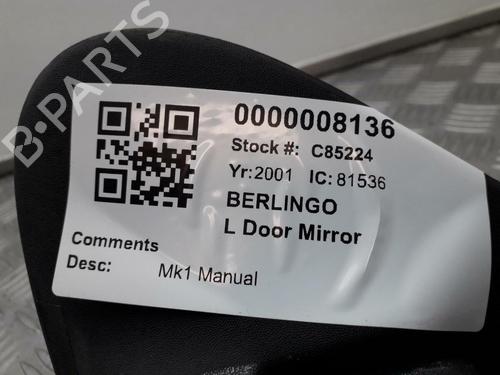 Bakspejl venstre CITROËN BERLINGO / BERLINGO FIRST Box Body/MPV (M_) 1.9 D 70 (MBWJZ, MCWJZ) | BP29645753C26 