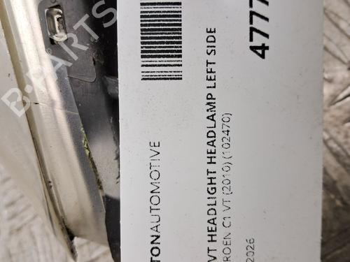 Left headlight CITROËN C1 (PM_, PN_) 1.0 | BP31962908C28  - Image 6