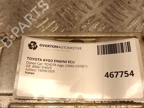 Engine control unit (ECU) TOYOTA AYGO (_B1_) 1.0 (KGB10_, KGB10R) | BP29685955M57 