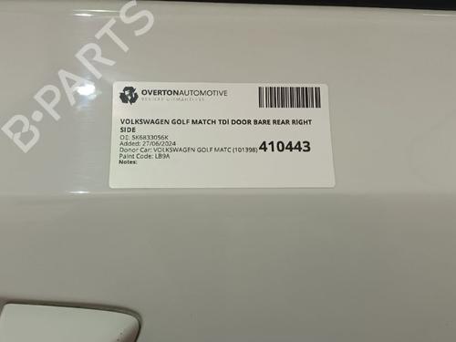 Right rear door VW GOLF VI (5K1) 1.6 TDI | BP29662914C5 