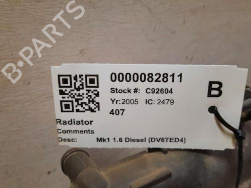 Køler PEUGEOT 407 (6D_) 1.6 HDi 110 (6D9HZC, 6D9HYC) | BP29647870M31