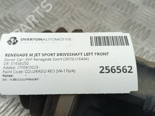 Left front driveshaft JEEP RENEGADE SUV (BU, B1, BV) 1.6 CRD | BP29652134M38
