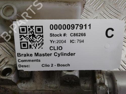 Brake master cylinder RENAULT CLIO II (BB_, CB_) 1.2 16V (BB05, BB0W, BB11, BB27, BB2T, BB2U, BB2V, CB05,... | BP29648110M77