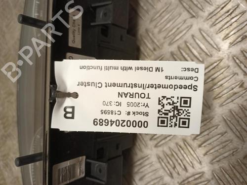 Kombiinstrument VW TOURAN (1T1, 1T2) 1.9 TDI | BP29650318C47 