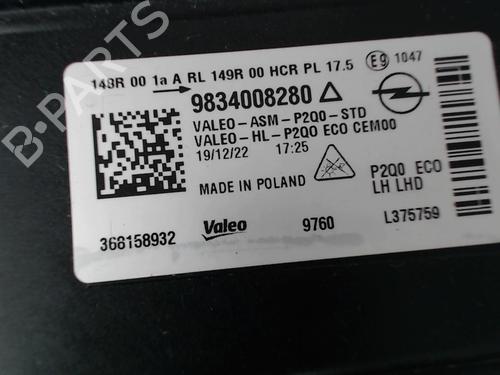 Used Left headlight Left headlight OPEL MOKKA 1.2 (76) (131 hp) 23834941 23834941
