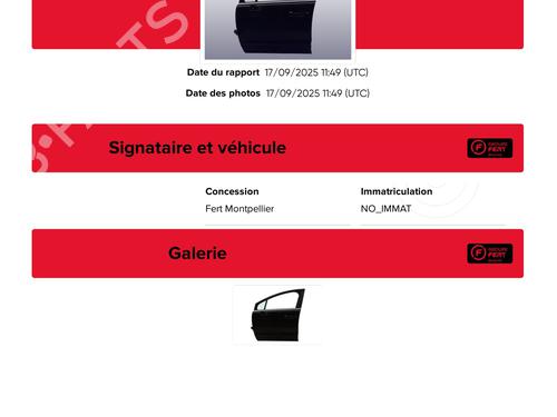 Left front door PEUGEOT 5008 (0U_, 0E_) 1.6 HDi | BP28953235C2 