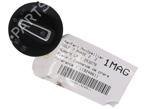 Headlight switch VW GOLF VII (5G1, BQ1, BE1, BE2) 2.0 GTD | BP31637063I24