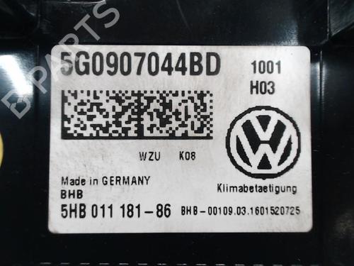 Climate control VW GOLF VII (5G1, BQ1, BE1, BE2) 2.0 R 4motion | BP23057029I5 