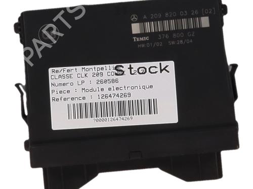 Used Electronic module Electronic module MERCEDES-BENZ CLK (C209) CLK 270 CDI (209.316) (170 hp) 36056971 36056971