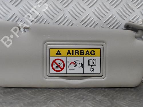 Right sun visor RENAULT CLIO IV (BH_) 0.9 TCe 90 (BHNF, BHMA, BHMH, BHJK, BHJR) | BP23059853I2