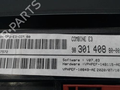 Used Instrument cluster Instrument cluster CITROËN C4 CACTUS 1.5 BlueHDi 100 (102 hp) 23059357 23059357