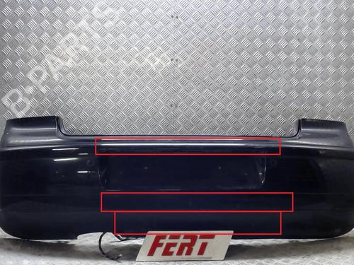 Rear bumper VW POLO (9N_, 9A_) 1.2 12V | BP23057387C8 