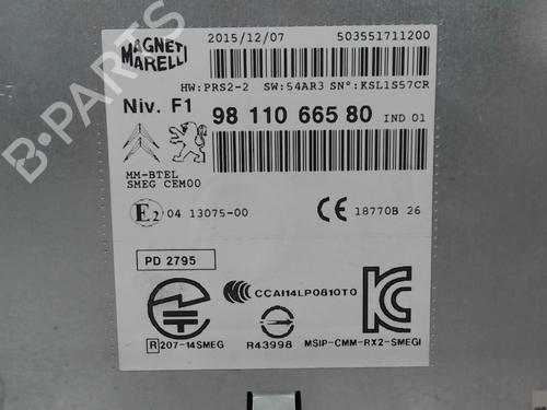 Radio PEUGEOT 2008 I (CU_) 1.2 THP 110 / PureTech 110 | BP23834858E6 