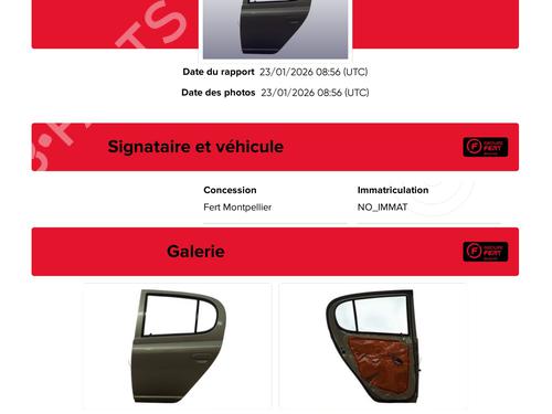 Used Left rear door Left rear door TOYOTA YARIS (_P1_) 1.4 D-4D (NLP10_, NLP10R) (75 hp) 31849553 31849553