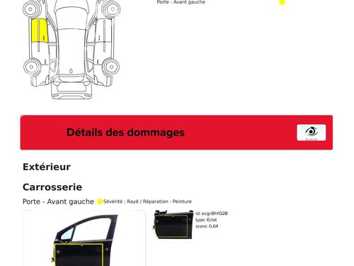 Left front door PEUGEOT 2008 I (CU_) 1.2 THP 110 / PureTech 110 | BP25464206C2 