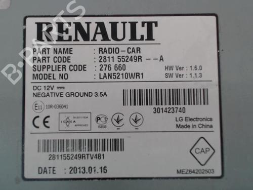 Radio RENAULT CLIO IV (BH_) 0.9 TCe 90 (BHNF, BHMA, BHMH, BHJK, BHJR) | BP24470669E6 