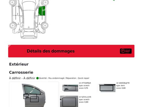 Right front door DACIA SANDERO II 1.0 SCe 75 (B8JC, B8JD, B8NC) | BP31311702C3 