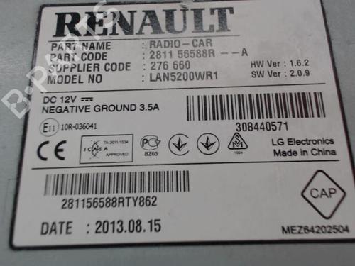 Radio DACIA SANDERO II TCe 90 (B8M1, B8MA, B8AC) | BP24939558E6 