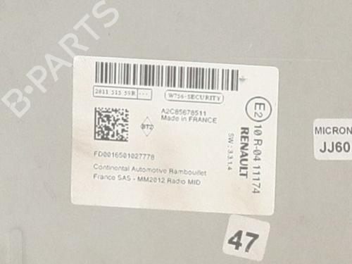 Radio RENAULT CAPTUR I (J5_, H5_) 1.5 dCi 90 (J5N4, J5M5, J5MW, J5M6, J5AL, J5AJ) | BP33417110E6  - Image 6
