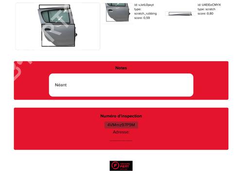 Right rear door DACIA SANDERO II 1.0 SCe 75 (B8JC, B8JD, B8NC) | BP31311701C5 