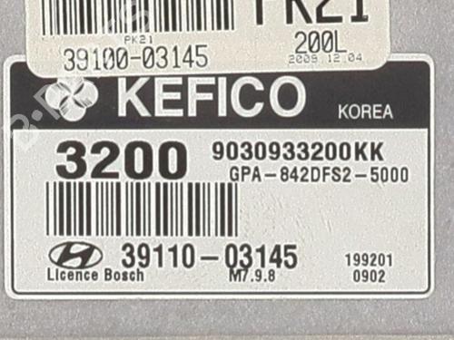 Engine control unit (ECU) HYUNDAI i10 I (PA) 1.2 | BP37189934M57 - Image 4