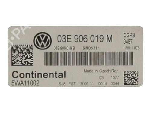 Engine control unit (ECU) VW POLO V (6R1, 6C1) 1.2 | BP31090859M57