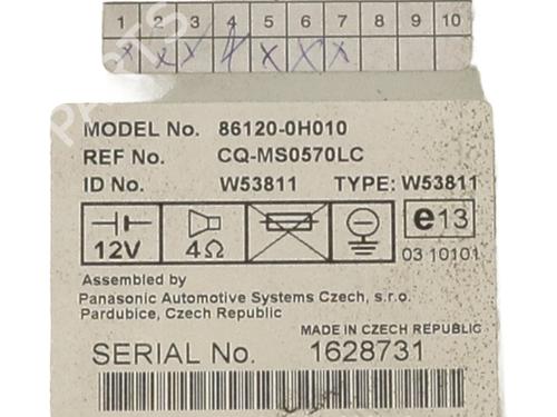 Used Radio Radio TOYOTA AYGO (_B1_) 1.0 (KGB10_, KGB10R) (68 hp) 30574299 30574299