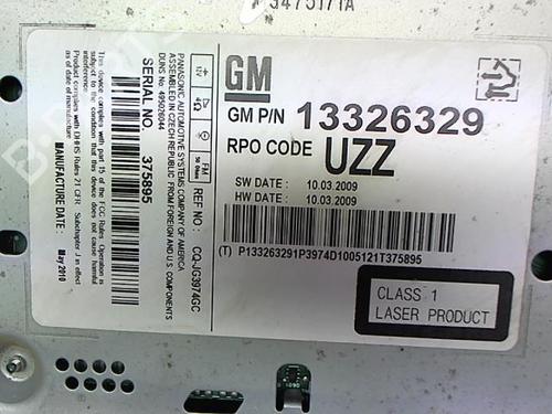 Radio OPEL INSIGNIA A (G09) 2.0 CDTI (68) | BP23838290E6