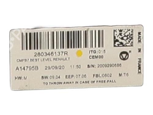 Display monitor RENAULT CLIO V (B7_) 1.6 E-TECH 140 (B7MU) | BP30545921C48 