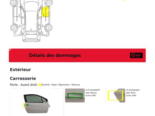 Right front door PEUGEOT 208 I (CA_, CC_) 1.0 VTi | BP29563347C3 