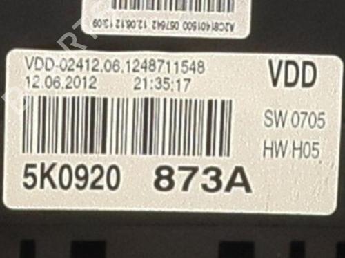 Instrument cluster VW GOLF VI (5K1)  | BP34723826C47  - Image 6