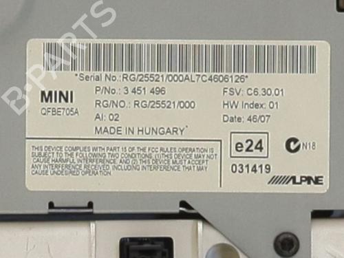 Instrument cluster MINI MINI (R56) Cooper S | BP36806442C47 - Image 6