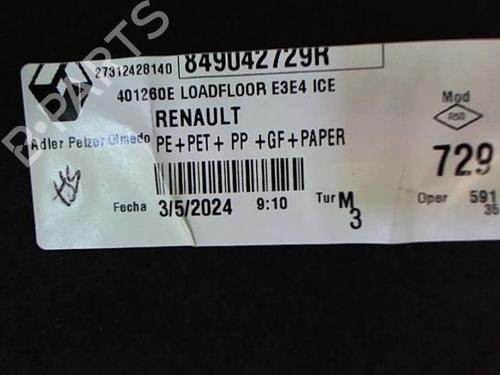 Used Luggage compartment floor Luggage compartment floor RENAULT RAFALE Coupe (DGM_) [2023-2026] 34523661 34523661