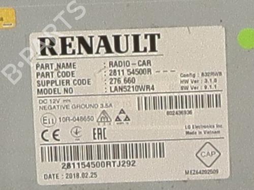 Radio RENAULT CLIO IV (BH_) 1.5 dCi 90 | BP23840518E6 
