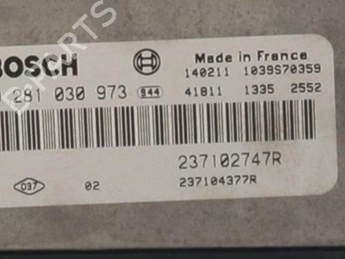 Used Engine control unit (ECU) Engine control unit (ECU) RENAULT KANGOO Express (FW0/1_) 1.5 dCi 75 (FW07, FW10, FW04) (75 hp) 40126256 40126256