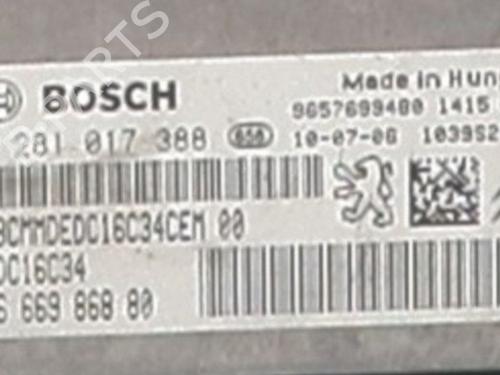 Engine control unit (ECU) CITROËN C3 II (SC_) 1.4 HDi 70 (SC8HZC, SC8HR0, SC8HP4) | BP40492896M57 - Image 4