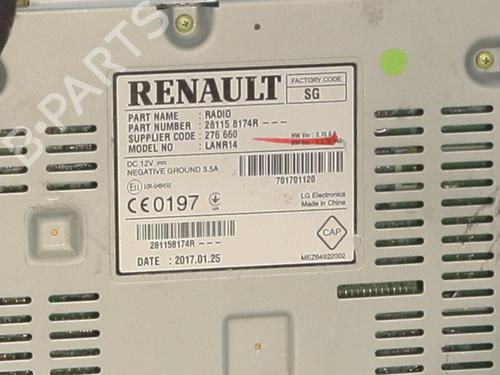 Radio RENAULT MEGANE IV Hatchback (B9A/M/N_) 1.6 TCe 205 (B9MV) | BP24524002E6 