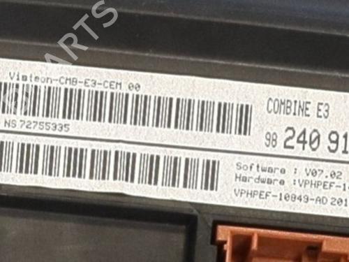 Used Instrument cluster Instrument cluster CITROËN C4 CACTUS 1.2 THP 110 (110 hp) 33416734 33416734