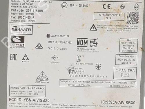 Bilradio RENAULT CLIO V (B7_) 1.0 TCe 90 (B7MT) | BP39215530E6 - Image 5