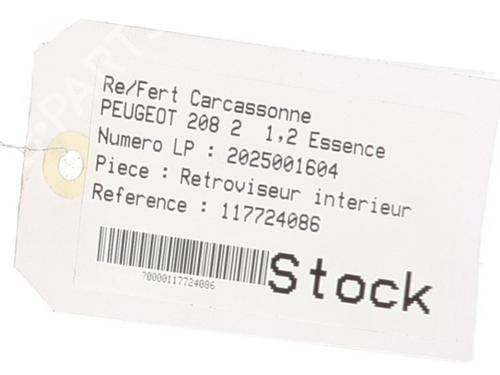 Rear mirror PEUGEOT 208 II (UB_, UP_, UW_, UJ_) 1.2 PureTech 100 | BP30849605I6