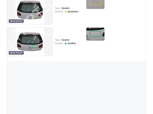 Used Tailgate Tailgate CITROËN C3 II (SC_) 1.4 HDi 70 (SC8HZC, SC8HR0, SC8HP4) (68 hp) 40269287 40269287