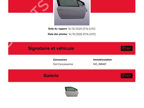 Right front door PEUGEOT 208 I (CA_, CC_) 1.0 VTi | BP29563347C3 