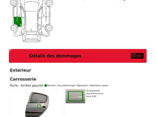 Left rear door PEUGEOT 206+ (2L_, 2M_) 1.4 i | BP29065876C4 