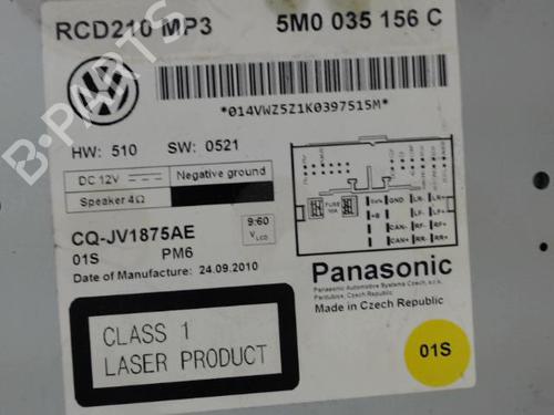 Radio VW POLO V (6R1, 6C1) 1.2 | BP25720391E6 