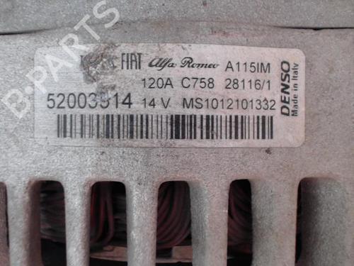 Alternator ABARTH 500 / 595 / 695 1.4 (312.AXY11, 312.AXY1A) | BP29570972M7 